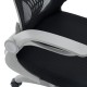 275-000028 Καρέκλα γραφείου εργασίας Annalise pakoworld μαύρο mesh 57x53x100εκ