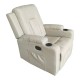 331-000013 Πολυθρόνα relax με μηχανισμό massage Gessel pakoworld μπεζ ύφασμα 80x90x98εκ