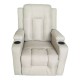 331-000013 Πολυθρόνα relax με μηχανισμό massage Gessel pakoworld μπεζ ύφασμα 80x90x98εκ