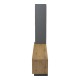 230-000276 Σύνθετο σαλονιού Tilveo pakoworld oak-ανθρακί 230x41.5x180εκ