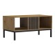 230-000291 Τραπέζι σαλονιού Delanka pakoworld oak-μαύρο 92x50x46εκ