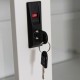 ΒΙΒΛΙΟΘΗΚΗ ΜΕ ΣΥΡΟΜΕΝΕΣ ΠΟΡΤΕΣ SIDER HM6632.02 ΜΕΤΑΛΛΙΚΗ ΛΕΥΚΗ 90x40x185Υεκ