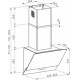 065038801 Pyramis Ecoline Livelo Απορροφητήρας Καμινάδα 60cm Μαύρος D