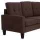 ΚΑΝΑΠΕΣ ΓΩΝΙΑ ΑΝΑΣΤΡΕΨΙΜΗ MEGGY HM3297.12 ΚΑΦΕ ΥΦΑΣΜΑ 184.5x129x86Yεκ.
