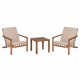 LOUNGE ΣΕΤ ΕΞ.ΧΩΡΟΥ 3ΤΜΧ DAME HM10982 ΞΥΛΟ ΑΚΑΚΙΑΣ--ΣΧΟΙΝΙ STRAP & ΜΑΞΙΛΑΡΙΑ ΣΕ ΜΠΕΖ
