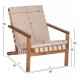 LOUNGE ΣΕΤ ΕΞ.ΧΩΡΟΥ 3ΤΜΧ DAME HM10982 ΞΥΛΟ ΑΚΑΚΙΑΣ--ΣΧΟΙΝΙ STRAP & ΜΑΞΙΛΑΡΙΑ ΣΕ ΜΠΕΖ