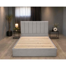 2ESTRIPET-AN160200 ΚΡΕΒΑΤΙ STRIPE ΝΤΥΜΕΝΟ ΜΕ ΥΦΑΣΜΑ 160x200 - ΑΝΘΡΑΚΙ