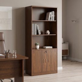 030-000036 Βιβλιοθήκη γραφείου επαγγελματική Fesialo pakoworld wenge 80x40x180εκ