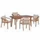 ΣΕΤ ΤΡΑΠΕΖΑΡΙΑΣ ΕΞ.ΧΩΡΟΥ 5ΤΜΧ DEBBIE HM10991 ΞΥΛΟ ΑΚΑΚΙΑΣ ΦΥΣΙΚΟ-ΜΠΕΖ ΜΑΞΙΛΑΡΙΑ