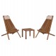 LOUNGE ΣΕΤ ΕΞ.ΧΩΡΟΥ 3ΤΜΧ SHIGAN HM10993 ΞΥΛΟ ΑΚΑΚΙΑΣ--ΜΑΞΙΛΑΡI ΚΕΦΑΛΗΣ ΣΕ ΜΠΕΖ