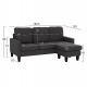 ΚΑΝΑΠΕΣ ΓΩΝΙΑ ΑΝΑΣΤΡΕΨΙΜΗ MEGGY HM3297.11 ΓΚΡΙ ΥΦΑΣΜΑ 184.5x75-129x86Yεκ.