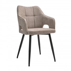 300-421 Πολυθρόνα Valeria Γκρεζ 55 x 60 x 86.5 55x60x86.5 εκ.