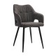 300-422 Πολυθρόνα Valeria Γκρι 55 x 60 x 86.5 55x60x86.5 εκ.
