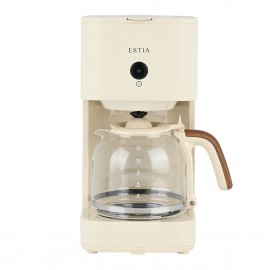 06-38595 ESTIA ΚΑΦΕΤΙΕΡΑ ΦΙΛΤΡΟΥ PURE CREAM 900W ΜΕ ΓΥΑΛΙΝΗ ΚΑΝΑΤΑ 1.5lt ΚΡΕΜ