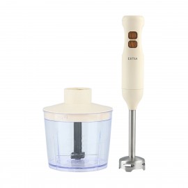 06-38618 ESTIA ΡΑΒΔΟΜΠΛΕΝΤΕΡ PURE CREAM 600W ΜΕ ΛΕΠΙΔΕΣ ΤΙΤΑΝΙΟΥ & ΔΟΧΕΙΟ 500ml ΚΡΕΜ