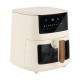 06-38472 ESTIA ΦΡΙΤΕΖΑ ΑΕΡΟΣ PURE CREAM 1650W 7.2lt ME ME ΨΗΦΙΑΚΗ ΟΘΟΝΗ & 11 ΠΡΟΓΡΑΜΜΑΤΑ ΜΑΓΕΙΡΕΜΑΤΟΣ ΚΡΕΜ