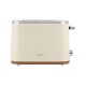 06-38601 ESTIA ΦΡΥΓΑΝΙΕΡΑ  PURE CREAM 2 ΘΕΣΕΩΝ 800W ΚΡΕΜ