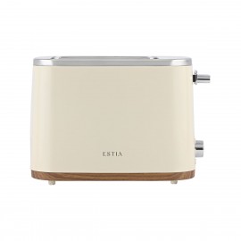 06-38601 ESTIA ΦΡΥΓΑΝΙΕΡΑ  PURE CREAM 2 ΘΕΣΕΩΝ 800W ΚΡΕΜ