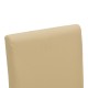 091-000028 Καρέκλα Zeben pakoworld εκρού PU με πόδι μαύρο rubberwood 43,5x55,5x93,5εκ