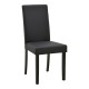 091-000027 Καρέκλα Zeben pakoworld μαύρο PU με πόδι μαύρο rubberwood 43,5x55,5x93,5εκ