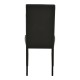 091-000027 Καρέκλα Zeben pakoworld μαύρο PU με πόδι μαύρο rubberwood 43,5x55,5x93,5εκ