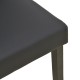 091-000027 Καρέκλα Zeben pakoworld μαύρο PU με πόδι μαύρο rubberwood 43,5x55,5x93,5εκ