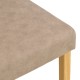 091-000025 Καρέκλα Zeben pakoworld αντικέ μπεζ ύφασμα με πόδι rubberwood σε φυσική απόχρωση 43,5x55,5x93,5εκ