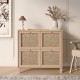 15350211 Κονσόλα ArteLibre AESIR Φυσικό Μοριοσανίδα/Rattan 90x35x85.2cm Φυσικό