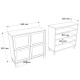 15350211 Κονσόλα ArteLibre AESIR Φυσικό Μοριοσανίδα/Rattan 90x35x85.2cm Φυσικό