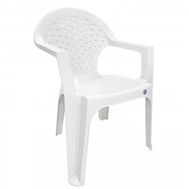 14720020 Καρέκλα Κήπου ArteLibre PALMIYE Λευκό Πλαστικό 56x55x79cm Λευκό