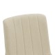 381-000020 Καρέκλα Dalby pakoworld εκρού ύφασμα καρυδί rubberwood 50x45x85,5εκ