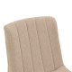381-000021 Καρέκλα Dalby pakoworld μπεζ ύφασμα sonoma rubberwood 50x45x85,5εκ