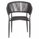 ΠΟΛΥΘΡΟΝΑ ΑΛΟΥΜΙΝΙΟΥ EULO HM5783.21 ΓΚΡΙ-ΤWISTED RATTAN ΓΚΡΙ 57x63x77Υεκ.