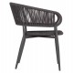 ΠΟΛΥΘΡΟΝΑ ΑΛΟΥΜΙΝΙΟΥ EULO HM5783.21 ΓΚΡΙ-ΤWISTED RATTAN ΓΚΡΙ 57x63x77Υεκ.
