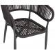 ΠΟΛΥΘΡΟΝΑ ΑΛΟΥΜΙΝΙΟΥ EULO HM5783.21 ΓΚΡΙ-ΤWISTED RATTAN ΓΚΡΙ 57x63x77Υεκ.
