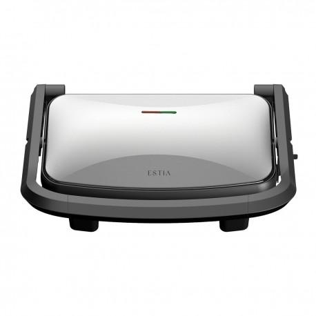 06-48013 ESTIA ΤΟΣΤΙΕΡΑ INOXSENSE 2 ΘΕΣΕΩΝ 1000W ΜΕ ΑΝΤΙΚΟΛΛΗΤΙΚΕΣ ΠΛΑΚΕΣ