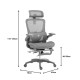 275-000018 Καρέκλα γραφείου εργασίας Zenyk pakoworld mesh σε grey απόχρωση 63x70x126εκ
