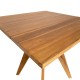 343-000125 Τραπέζι Cadrada pakoworld teak ξύλο σε φυσική απόχρωση 80x80x76εκ