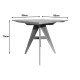 343-000125 Τραπέζι Cadrada pakoworld teak ξύλο σε φυσική απόχρωση 80x80x76εκ
