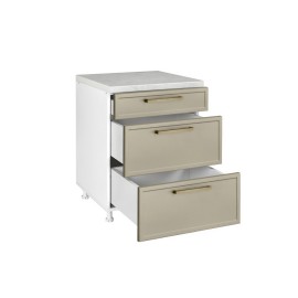 KD603FB78 Επιδαπέδια συρταριέρα κουζίνας Alba D60 3F B Ελιάς 60x60x85εκ.