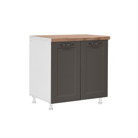 KD8065 Επιδαπέδιο ντουλάπι κουζίνας CONTEMPO D80 Γκρι ανθρακί 80x60x85εκ.