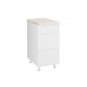 KD403FB86 Επιδαπέδια συρταριέρα κουζίνας AURA D40 3F B Λευκό 40x60x85εκ.