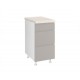 KD403FB87 Επιδαπέδια συρταριέρα κουζίνας AURA D40 3F B Μπεζ 40x60x85εκ.