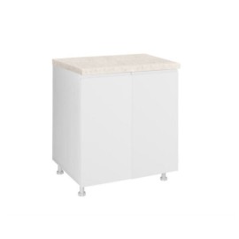 KD6086 Επιδαπέδιο ντουλάπι κουζίνας AURA D60 Λευκό 60x60x85εκ.