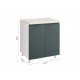 KD6086 Επιδαπέδιο ντουλάπι κουζίνας AURA D60 Λευκό 60x60x85εκ.