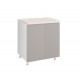 KD6086 Επιδαπέδιο ντουλάπι κουζίνας AURA D60 Λευκό 60x60x85εκ.