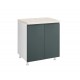 KD6086 Επιδαπέδιο ντουλάπι κουζίνας AURA D60 Λευκό 60x60x85εκ.