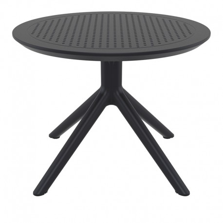 20-0946-3 SKY BLACK MINI Φ60X45εκ. ΤΡΑΠΕΖΙ ΠΟΛ/ΝΙΟΥ