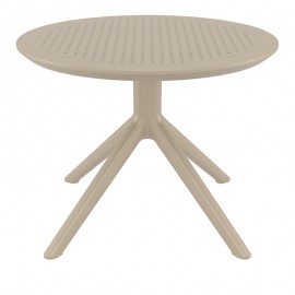 20-0946-1 SKY TAUPE MINI Φ60X45εκ. ΤΡΑΠΕΖΙ ΠΟΛ/ΝΙΟΥ