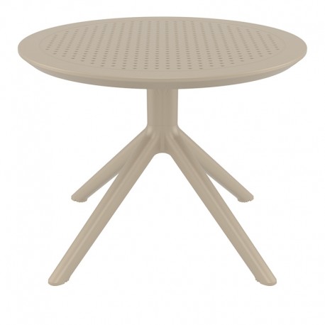 20-0946-1 SKY TAUPE MINI Φ60X45εκ. ΤΡΑΠΕΖΙ ΠΟΛ/ΝΙΟΥ